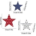 thumbnail image 3 of 3pcs 4th Of July Decorations Wooden Stars, Red White Blue Wooden Star Decor, Patriotic Decorations for Home, 250th Anniversary Memorial Day Patriotic Gift Sign for Home Office Table Shelf, G, 3 of 9
