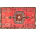 thumbnail image 1 of Ahgly Company Indoor Rectangle Traditional Rust Pink Persian Area Rugs, 7' x 9', 1 of 6