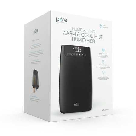 Pure Enrichment - HumeXL Pro 1.3 Gal. Warm and Cool Mist Humidifier - Black