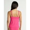 thumbnail image 4 of Time and Tru Women's and Women’s Plus V Neck Tankini Top, Sizes XS-2X, 4 of 6