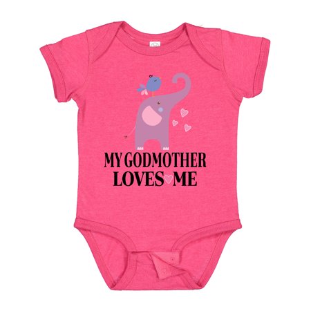 

Inktastic My Godmother Loves Me Goddaughter Gift Baby Girl Bodysuit