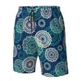 thumbnail image 5 of Naloa Bohemian Mandala Men's Beach Shorts, Surfing shorts, Swim trunks, Quick Dry Swim Trunks for Surfing Beach Fun - 3X-Large, 5 of 9