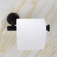 thumbnail image 4 of Household 304 Stainless Steel Black Toilet Paper Holder Stainless Silver Towel Rack Paper Towel Rack Set Bathroom, 4 of 9