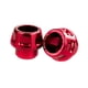 thumbnail image 2 of Deslizadores universales para horquilla delantera de motocicleta, de aleación de aluminio, accesorio anticaídas Rojo, 2 of 9
