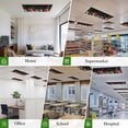 thumbnail image 6 of Fluorescent Light Covers for Ceiling Lights Classroom, Rustic Mushrooms Magnetic Ceiling Light Cover Filter for School,Office, 2X4 FT, Pack of 1, Green Botanical Leaf Butterflies Black, 6 of 9