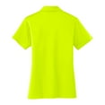 thumbnail image 6 of Womens Silk Touch Polyester Performance Polo Neon Yellow 3X-Large, 6 of 6