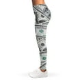thumbnail image 3 of Us Dollar Pattern Print Leggings, Funny Sexy Yoga Leggings For Women., 3 of 5