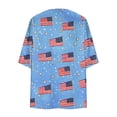 thumbnail image 5 of HOMBOM 3/4 Sleeve Kimonos for Women Dusters Beach Cardigan Lightweight 4th of July Daily Wear Ladies Cover Ups Open Front, 5 of 6