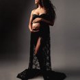 thumbnail image 5 of Perspective Lace Dress Maternity Skirt black XL, 5 of 5