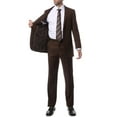 thumbnail image 3 of Premium FNL22R Mens 2 Button Regular Fit Brown Suit~50R/44W, 3 of 5