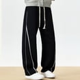 thumbnail image 6 of Baggy Sweatpants Men Sevevn Mens Baggy Sweatpants Wide Leg Track Pants Fall Stretch Casual Pants Streetwear, 6 of 9
