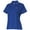 Reflex Blue, variant on Monterey Club Ladies Textured Jacquard Solid V-Neck Short Sleeve Golf Polo Shirt #2069