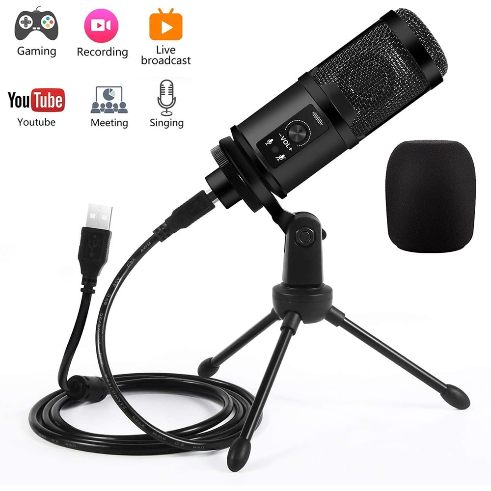USB Microphone (2 Pack), Fencesmart Computer Condenser PC Gaming Mic