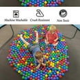 thumbnail image 6 of Ball Pit Balls - Phthalate and BPA Free - Crush Proof Plastic Pit Balls - Kiddy Trampoline Balls For Ball Pit and Bounce House Balls. For Ball pits for toddlers, bathtime, or, swimming pool - Blue, 6 of 7