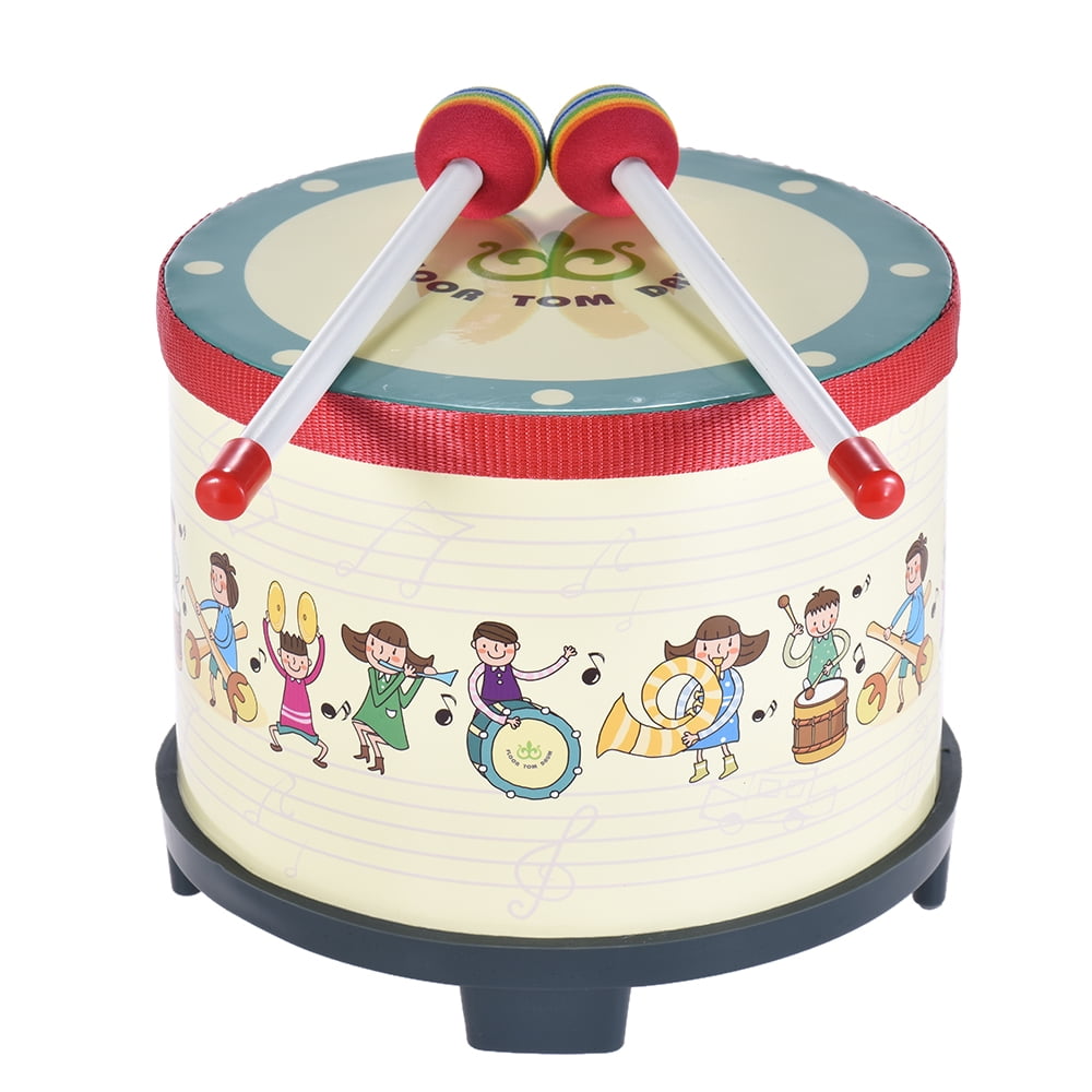 Kalaok Instrument de percussion de carnaval de bois de 8 pouces en bois avec 2 moulets pour enfants Enfants 