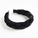 thumbnail image 5 of Diadema de Terciopelo Trenzado Jumpingount Aro Ancho para el Pelo Banda para la Cabeza Sólida Boda Negro 2Conjunto, 5 of 6