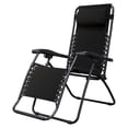 thumbnail image 1 of Caravan Sports Zero Gravity Outdoor Folding Patio Lounge Chair, Black, 1 of 10
