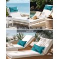 thumbnail image 6 of Pack of 4 Outdoor Lumbar Pillow Covers 12x20 Inch, Teal Marble Waterproof Throw Pillow Covers Set, Turquoise Marble Crack Abstract Modern Art Decorative Cushion Cases for Patio Porch Car, 6 of 7