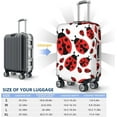 thumbnail image 3 of ONLY COVER, NOT INCLUDING THE SUITCASE Travel Luggage Cover Ladybird Bug Suitcase Protector Washable Baggage Covers M(for 22-24 inch luggage), 3 of 6