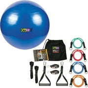 GoFit GF-EPGYM ProGym Extreme & GF-75BALL Exercise Ball with Pump (75cm; Blue)
