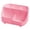 Pink, variant on Remote Control Holder with 5 Compartments, Plastic Small Nightstand Organizer for Home Desk Accessories Office Supplies, Multifunctional Stylish Small Bedside Desktop Organizers, 6.3x3.35x4.53"