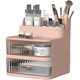 thumbnail image 1 of Makeup Organizer and Storage with 2 Drawers, Stackable Large Capacity Skin Care Dresser Organizer for Lipstick, Jewelry, Nail Care, 1 of 4