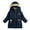 Navy, variant on Toddler Winter Coat for Boys with Hooded Puffer Jacket Boys Khaki Jacket Full-Zip Long Sleeve Thicken Waterproof Jacket Kids Boys Winter Jackets Size 3-4 Years