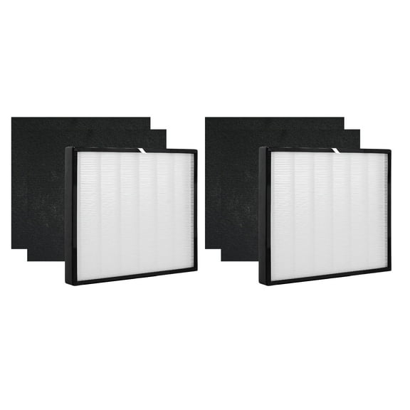 Nispira AK46001 Filter Replacement For Oreck Air Response Medium (WK16001) Air Purifier True HEPA Activated Carbon, 2 Sets