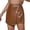 Khaki, variant on Womens Skirts Sexy Flutter Panel Pu Skorts High Waisted Zipper Closure Bodycon Fit Casual Street Fashion Trendy Stylish Skirts