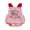 Pink, variant on Newborn Baby My First 4th of July Outfit Baby Boy Girl Patriotic Independence Day Outfit Summer Bubble Romper Overalls Letter USA Flag Embroidery Sleeveless Jumpsuit Overalls