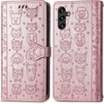 thumbnail image 2 of for Samsung Galaxy A13 5G (Not 4g) Cartoon Cute Wallet Case, Samsung Galaxy A04s Case Cat Dog Style Flip Phone Cover with ID Card Holder PU Leather Cases for Galaxy A13 5G/A04s MG Rose Gold, 2 of 14
