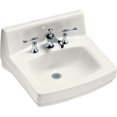 thumbnail image 1 of Kohler K-2031-R-0 Greenwich 1 Trou Évier de Toilette Ada avec du Savon de Forage Main Droite - Blanc, 1 of 1