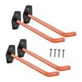 thumbnail image 4 of veasfak 4Pcs Garage Hooks Wall Mount Utility, Wheel Holders, Easy Installation Heavy Duty Tire Storage System for Repair Shops Orange, 4 of 9
