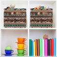 thumbnail image 6 of Yayeee 2 Pack Canvas Storage Basket with Handles for Shelves Fabric Bins Closet Organizer, Tribal Art, 6 of 8