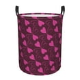 thumbnail image 1 of TEQUAN Waterproof Laundry Hampers, Romance Hearts Flowers Pattern Clothes Storage Basket with Handle (S), 1 of 7