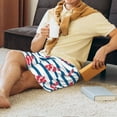 thumbnail image 6 of Bixox Men's Clown Fish printed lightweight casual shorts, soft sleep shorts with pockets., 6 of 7