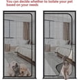 thumbnail image 4 of Reinforced Cat Screen Door Heavy Duty Pet-Proof Screen with Zipper White Prevents Pets from Running Out, 4 of 5
