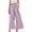 Purple, variant on Bigersell Women's High Skinny Pants Full Length Pants Women Casual Solid Cotton Linen Drawstring Elastic Waist Long Wide Leg Pants Ladies Relaxed Fit Straight Leg Pant