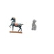 thumbnail image 5 of Figura De Gato Y Caballo De Pie, Escultura De Resina, Adorno De Escritorio, Decoración Fengshui Para Sala De Estar, Estantería, Entrada, Dormitorio, Estatua De Animal Coleccionable, 5 of 8