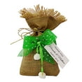 thumbnail image 1 of 20 Wedding Burlap Favor Bags Rustic Party Favor Sack Drawstring Pouches With Custom Paper Tag Small Jute Bags 4"x6.5" inches, 1 of 4