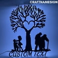 thumbnail image 3 of Craftnamesign Personalized Unique Tree Heart & Names Metal Led Wall Decor Light, 3 of 3
