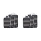 thumbnail image 4 of Yuarrent Organiza 3 veces y ahorra espacio con estos cubos de embalaje de viaje Maleta comprimida Equipaje negro Negro 2Conjunto, 4 of 6