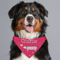 Be Mine Personalized Dog Bandana Collar Cover