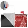 thumbnail image 3 of Merry Christmas Mailbox Covers Magnetic Red Winter Mailbox Cover Standard Size 18" X 21" Snowflake Tree Mailbox Wraps Post Letter Box Cover Decor for Outside Garden Yard Farmhouse Home, 3 of 6
