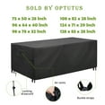 thumbnail image 1 of OPTUTUS Funda Rectangular para Mesa de Patio -600D Resistente Grande Impermeable Funda para Mesa de Té -98" Fundas para Sofá de Patio, Funda para Mesa de Comedor, Funda para Mesa y Silla Negra, 1 of 11