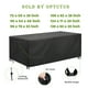thumbnail image 1 of OPTUTUS Funda Rectangular para Mesa de Patio -600D Resistente Grande Impermeable Funda para Mesa de Té -98" Fundas para Sofá de Patio, Funda para Mesa de Comedor, Funda para Mesa y Silla Negra, 1 of 11