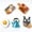 B-cookware 5pcs, variant on Refrigerator Magnets for Fridge Magnets,Cute Magnets Kitchen Decoration Fruit,Perfect for Refrigerators, Whiteboards, Maps and Other Magnetic Items (Fruit-B (6PCS))