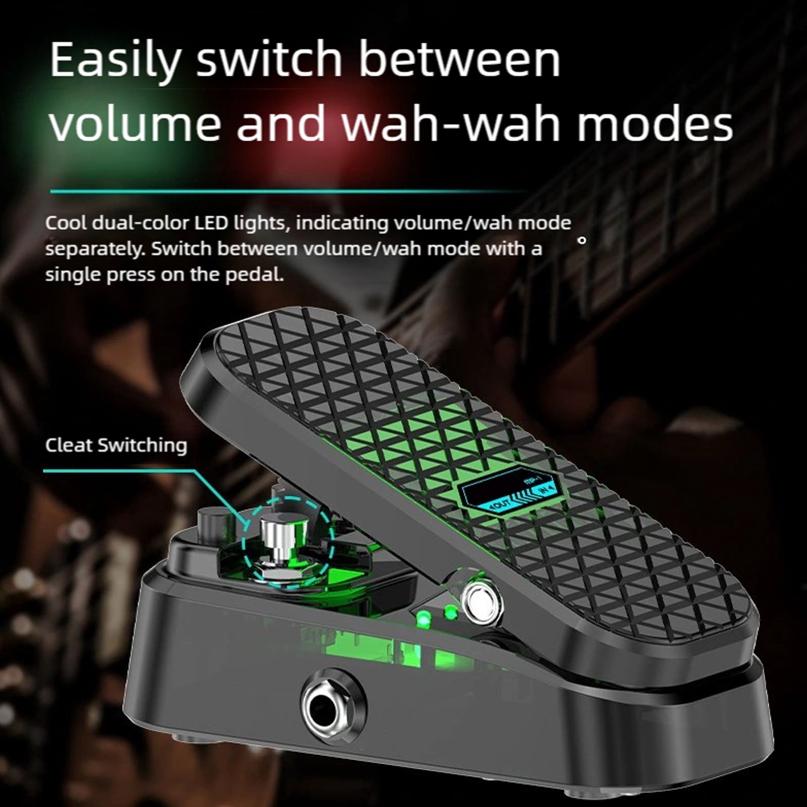 Guitar Effects Pedal Classical Sound Options Distortion Delay Reverbs Plastic Housing Easy Control for Guitar