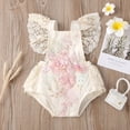 thumbnail image 3 of Newborn Baby Girls Princess Romper Flower Bodysuit Jumpsuit Playsuit Outfits, 3 of 9