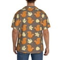 thumbnail image 7 of Goofa Squirrel And Maple Leaves Printed Men's Casual Short-sleeved Shirt,Lightweight Breathable Button-down,Summer Casual men's top,Versatile Fashion shirt-4X-Large, 7 of 7